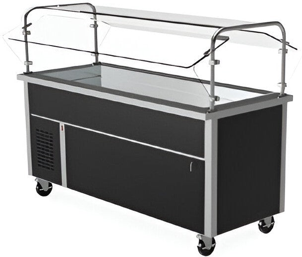 Randell - 48" Stainless Steel Cold Food Serving Counter With Open Base - RS SSO-RCP-3 (Special Order 4-6 Weeks)