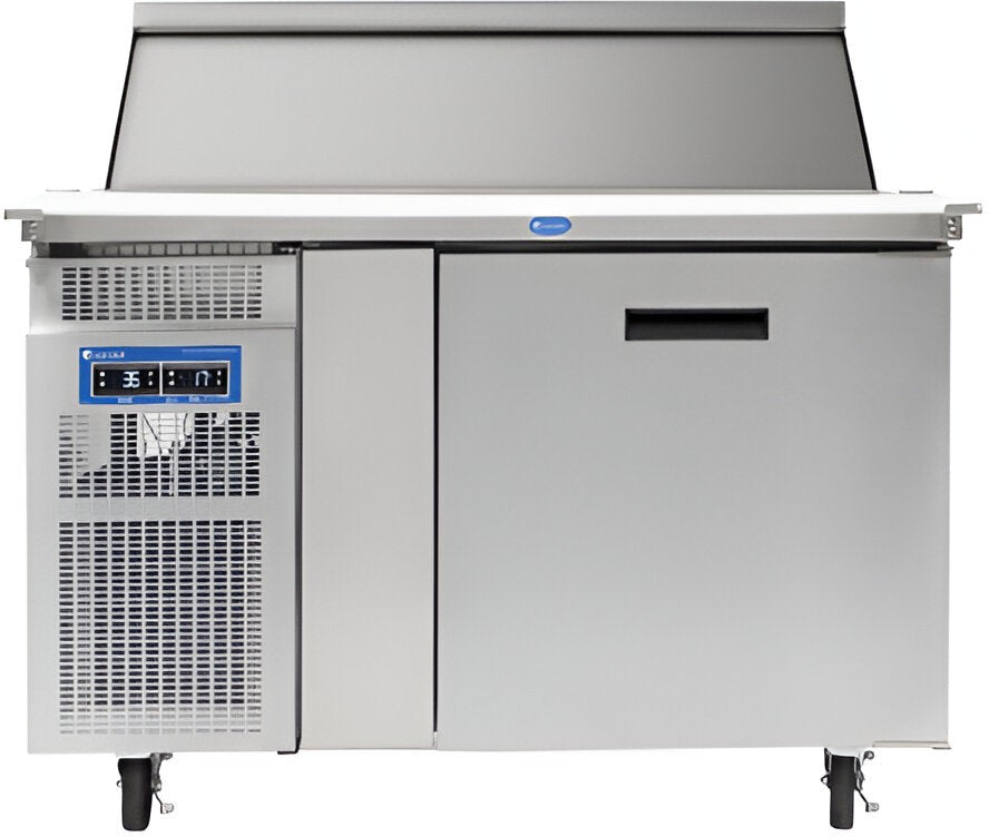 Randell - 48" Stainless Steel Single Door Mega Top Sandwich Prep Table - 9148W-290 (Special Order 4-6 Weeks)