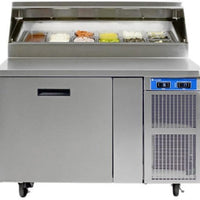 Randell - 48" Stainless Steel Single Door Refrigerated Pizza Prep Table - 8148D-290 (Special Order 4-6 Weeks)