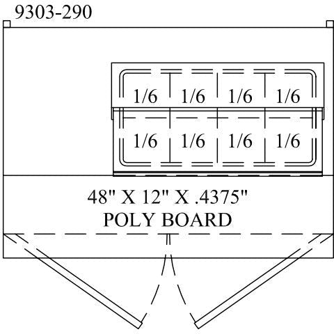 Randell - 48" Stainless Steel Two Door Sandwich/Salad Prep Table With 8 Pans - 9303-290 (Special Order 4-6 Weeks)