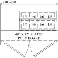 Randell - 48" Stainless Steel Two Door Sandwich/Salad Prep Table With 8 Pans - 9303-290 (Special Order 4-6 Weeks)