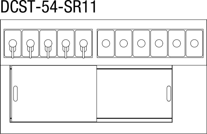 Randell - 54" Ice Cream Dipping Cabinet - DCST-54-SR11 (Special Order 4-6 Weeks)