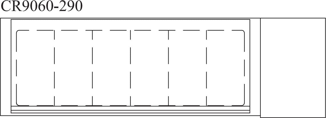 Randell - 60" Refrigerated Countertop Pan Rail With Hinged Cover - CR9060-290 (Special Order 4-6 Weeks)