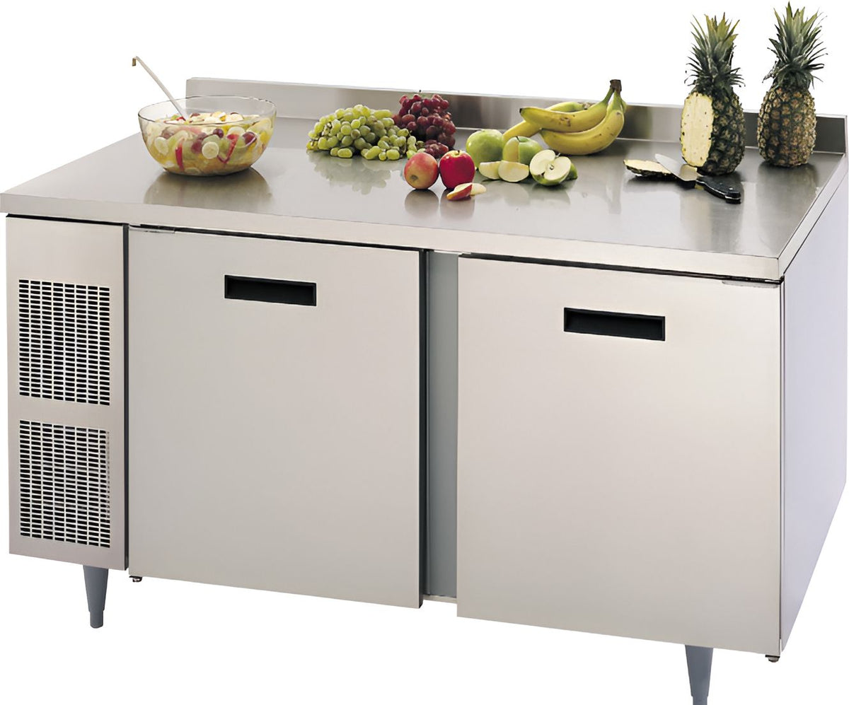 Randell - 60" Stainless Steel 2-Section Worktop Refrigerator With Two Doors - 9205-513 (Special Order 4-6 Weeks)