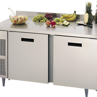 Randell - 60" Stainless Steel 2-Section Worktop Refrigerator With Two Doors - 9205-513 (Special Order 4-6 Weeks)