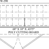 Randell - 68" Stainless Steel 2 Door Refrigerated Pizza Prep Table With Cold Wall Pan Rail - 8268W-290 (Special Order 4-6 Weeks)