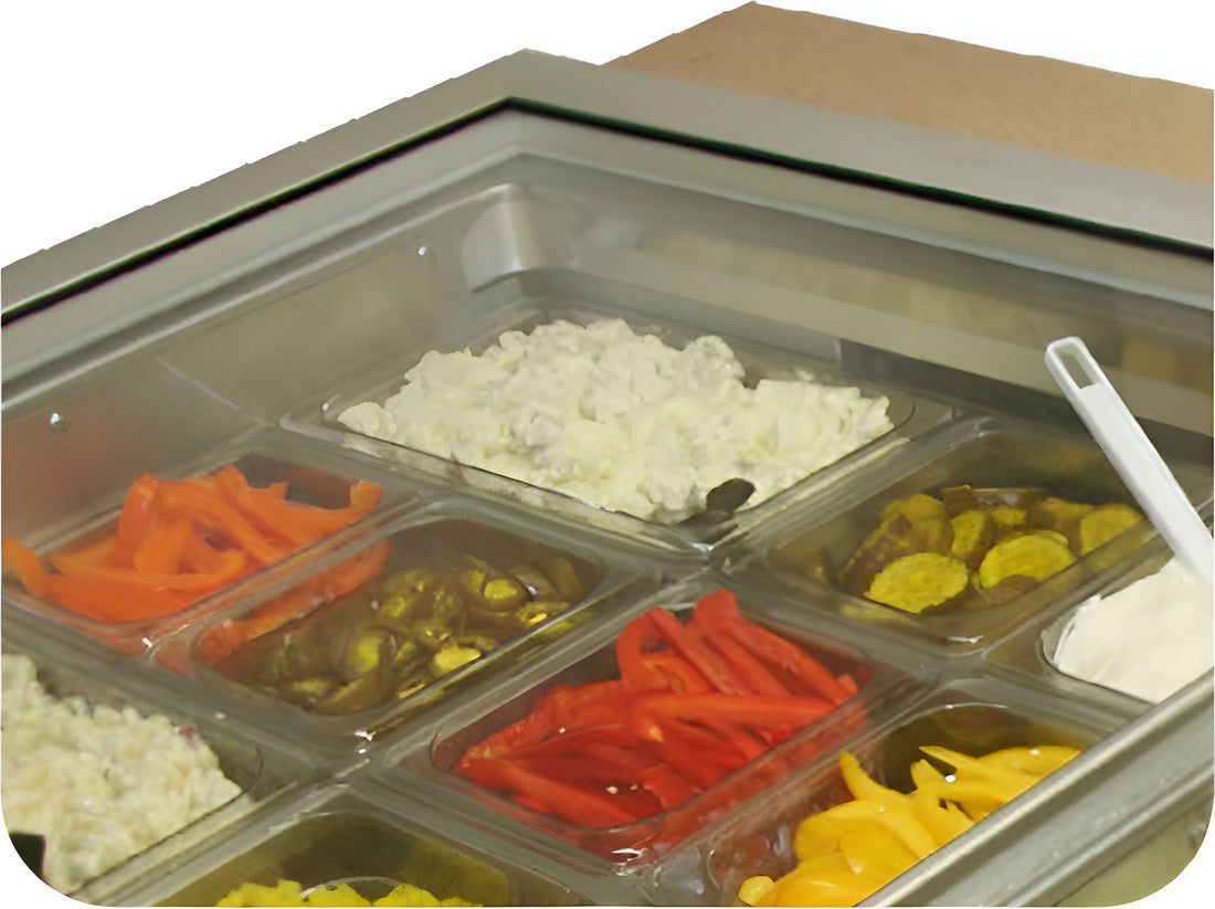 Randell - 72" Hinged Glass Cover For Prep Staions/Flat Top - SMCVRHGG72 (Special Order 4-6 Weeks)