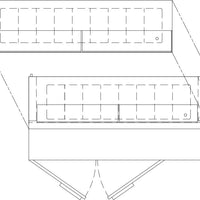 Randell - 72" Stainless Steel Two Doors Refrigerated Pizza Prep Table With Catch Pans - 8272D-290CP (Special Order 4-6 Weeks)