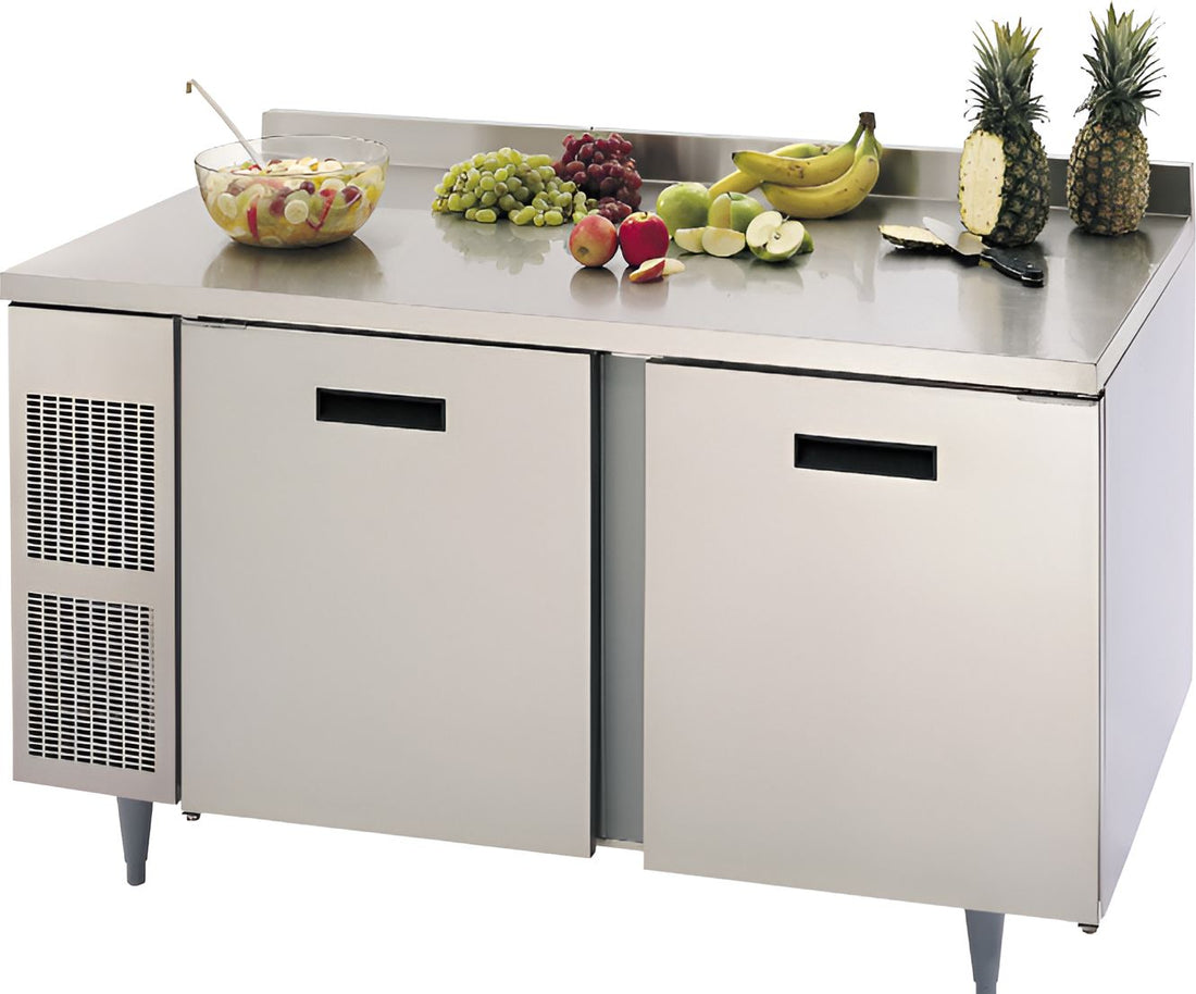 Randell - 84" Stainless Steel 2-Section Worktop Refrigerator With Three Doors - 9225-513 (Special Order 4-6 Weeks)