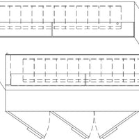 Randell - 96" Stainless Steel Three Doors Refrigerated Pizza Prep Table - 8396D-290 (Special Order 4-6 Weeks)