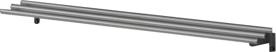 Randell - 96" Stainless Steel Tubular Tray-Sliders With Fold Down Brackets With 12" Deep Three Bars - RAN TUB96 (Special Order 4-6 Weeks)