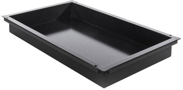 Rational - 10.5" x 12.75" x 2.3", 1/2 Gastronorm Granite Enamel Roasting Pan - 6014.1206