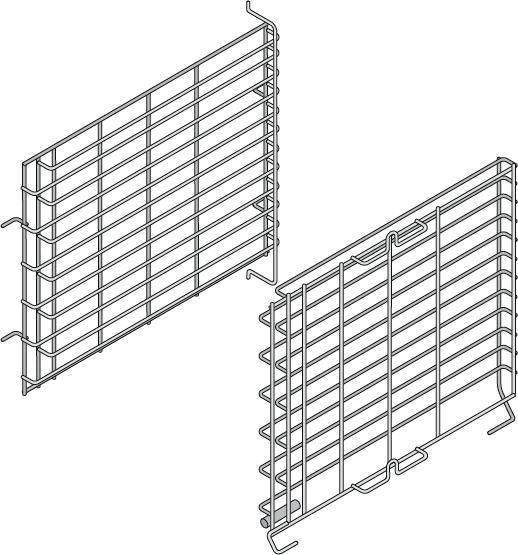 Rational - 11 Shelf Hinging Rack Marine Version for Pro XS Models - 60.74.449