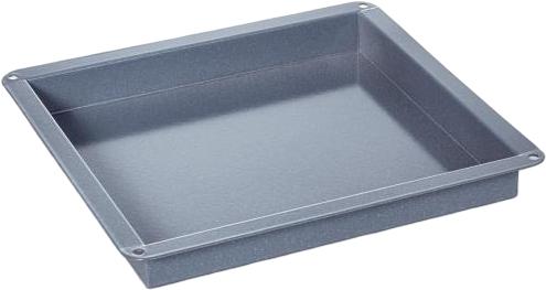 Rational - 14" x 12.75" x 1.5", 2/3 Gastronorm Granite Enamel Roasting Pan - 6014.2304
