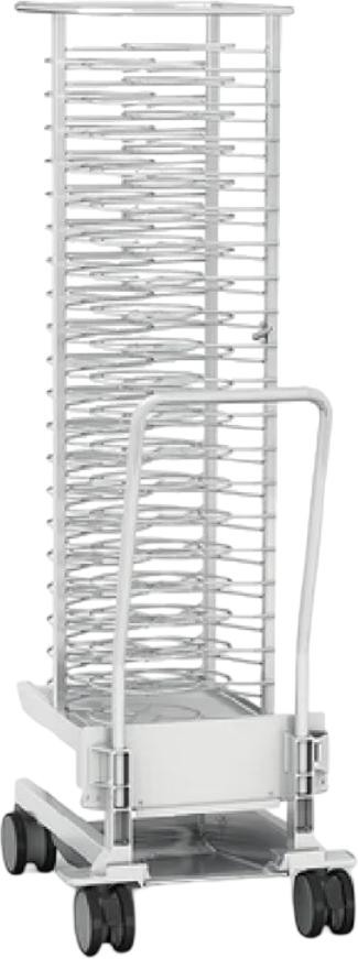 Rational - 22" Mobile Oven Rack Stainless Steel 20 U Rails with 2.5" Spacing - 60.21.290