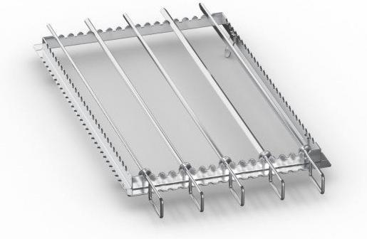 Rational - 2/3 GN Grill and Tandoori Skewer Rack Set Includes Frame & (5) Skewers - 60.75.782