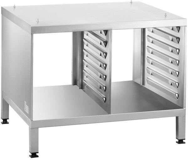 Rational - 33.6" x 27.6" x 27.5" Open Back Oven Stand for 6 and 10 Half Size iCombi Ovens - 60.31.086