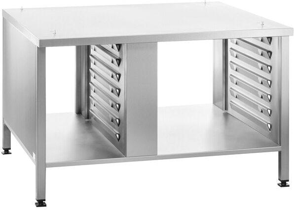 Rational - 43.5" x 36" x 27.5" Open Back Oven Stand with MarineLine Anchoring for 6 and 10 Full Size Pan iCombi Ovens - 60.31.111