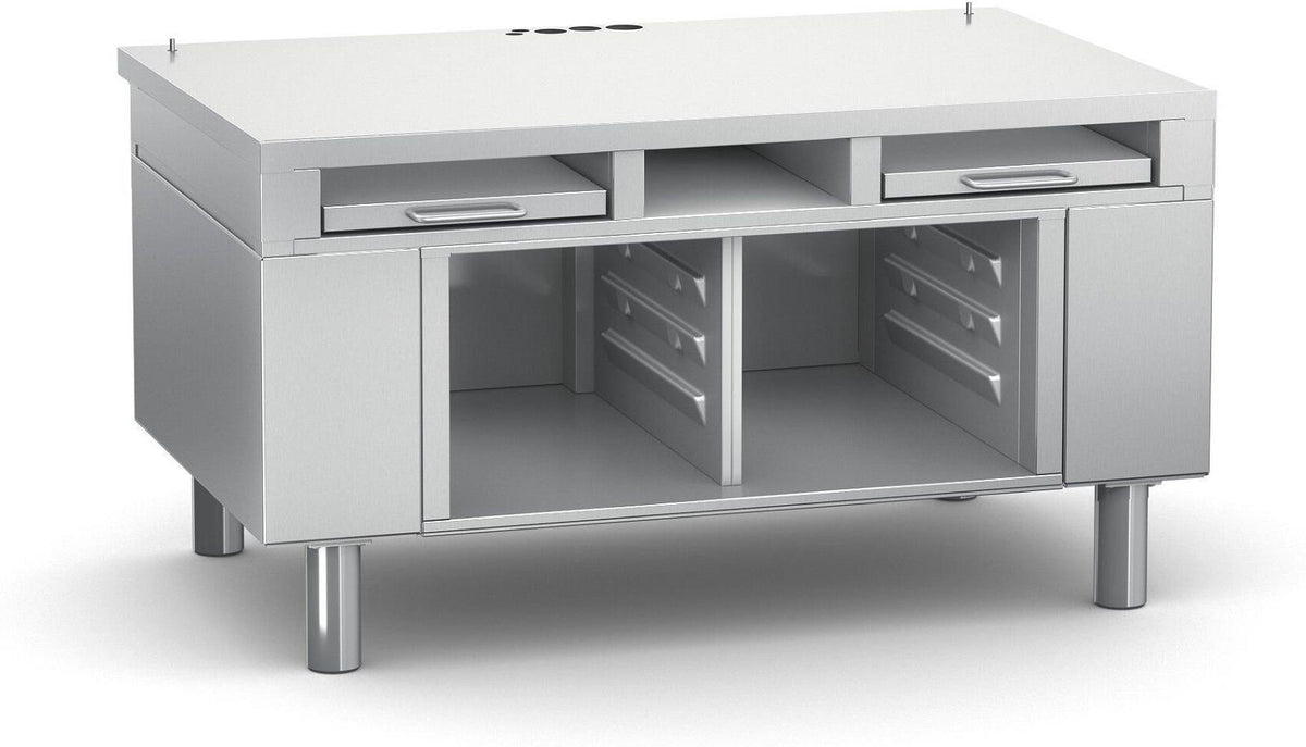 Rational - 43.25" x 28" Equipment Stand Adjustable Height with Pull Out Shelves - 60.31.326