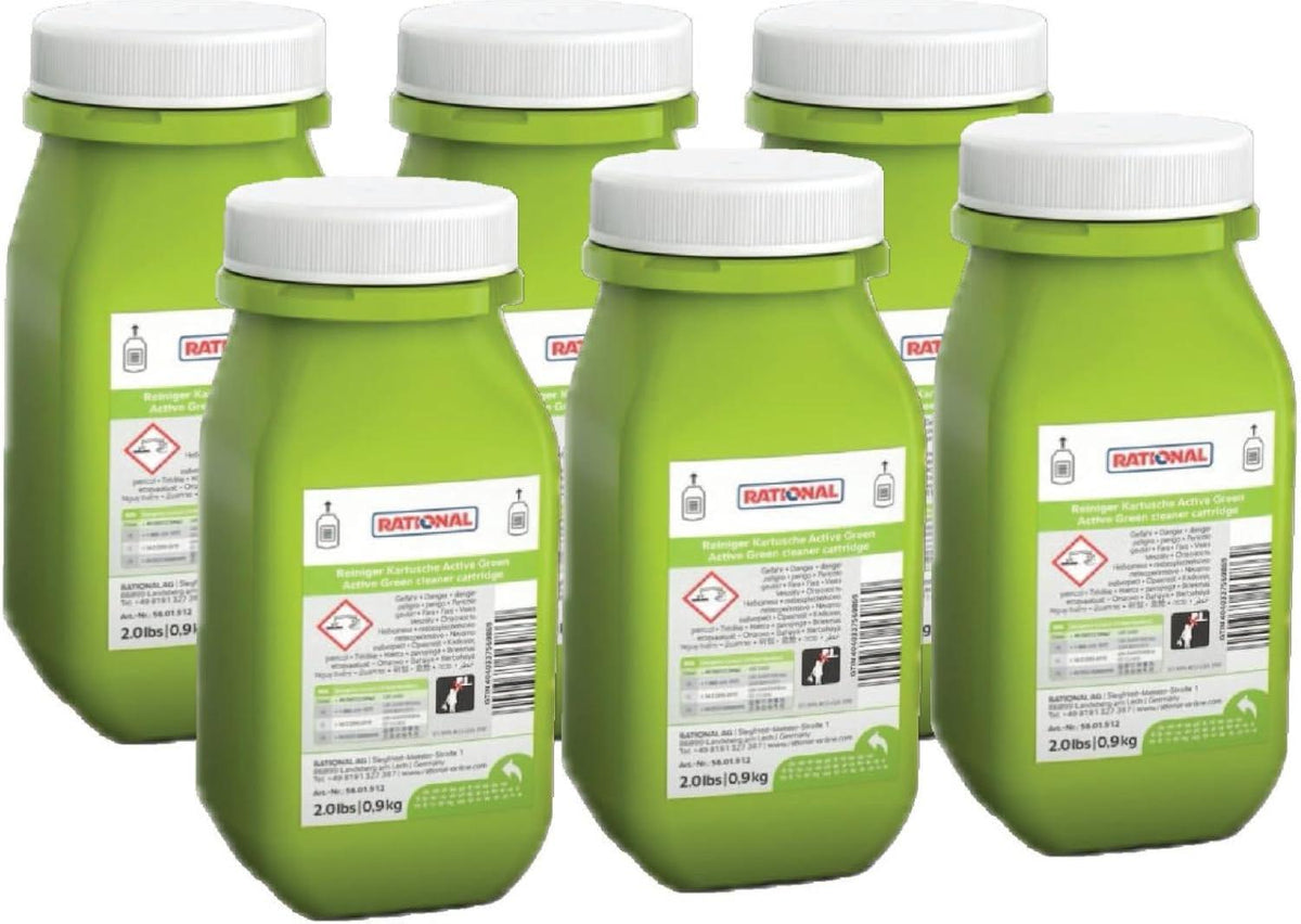 Rational - Active Green Cleaner Cartridges for icombi Pro with icaresystem Autodose Option, Pack of 6 - 56.01.912