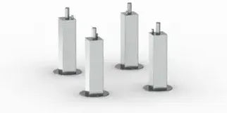 Rational - Adjustable Stainless Steel Feet Kit for Size 2-XS and 2-S - 60.31.524