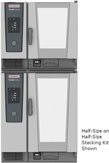 Rational - Combi-Duo Universal Stacking Kit for iCombi XS or 6-Half Size on iCombi 6 Half Size - 60.75.751