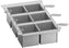 Rational - Portion Basket Kit with 6 Solid Baskets, 6 Perforated Baskets, 6 Lids, and 2 Frames - 60.76.408