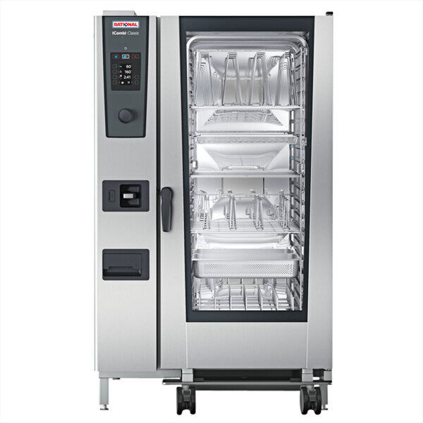 Rational - iCombi Classic 208/240V 1 Phase 20 Pan Full-Size Natural Gas Combi Oven - CG2GRRA.0000280 - ETA 16 Weeks, Pre-Order Now