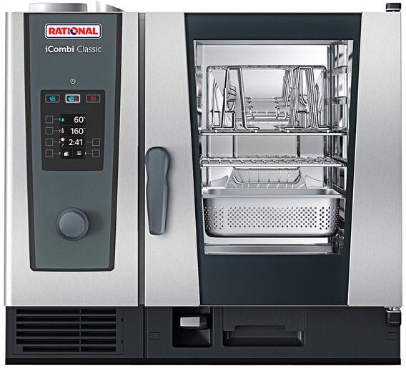 Rational - iCombi Classic 208/240V 1 Phase 6 Pan Half-Size Electric Combi Oven - CB2ERRA.0000251 - ETA 16 Weeks, Pre-Order Now