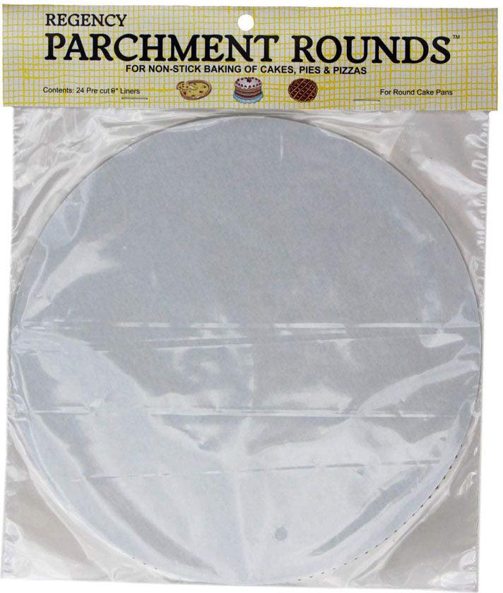 Regency Wraps - 8" Parchment Rounds, Pack of 24 - RW1108
