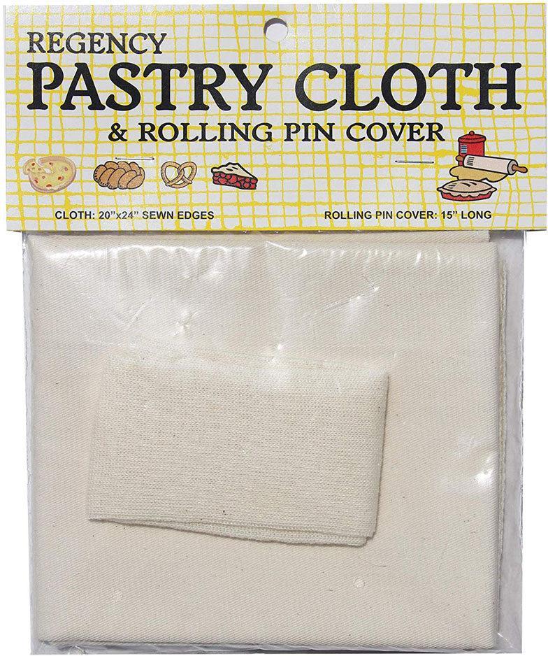 Regency Wraps - Heavy Weight Pastry Cloth & Rolling Pin Cover, Set of 2 - RW1050