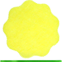 Regency Wraps - Lemon Wraps Yellow with Green Ribbon, Pack of 100 - RW200