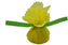 Regency Wraps - Lemon Wraps Yellow with Green Ribbon, Pack of 100 - RW200