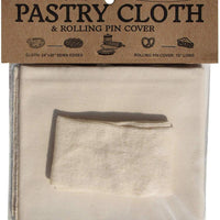 Regency Wraps - Natural Pastry Cloth & Rolling Pin Cover, Set of 2 - RW1050N