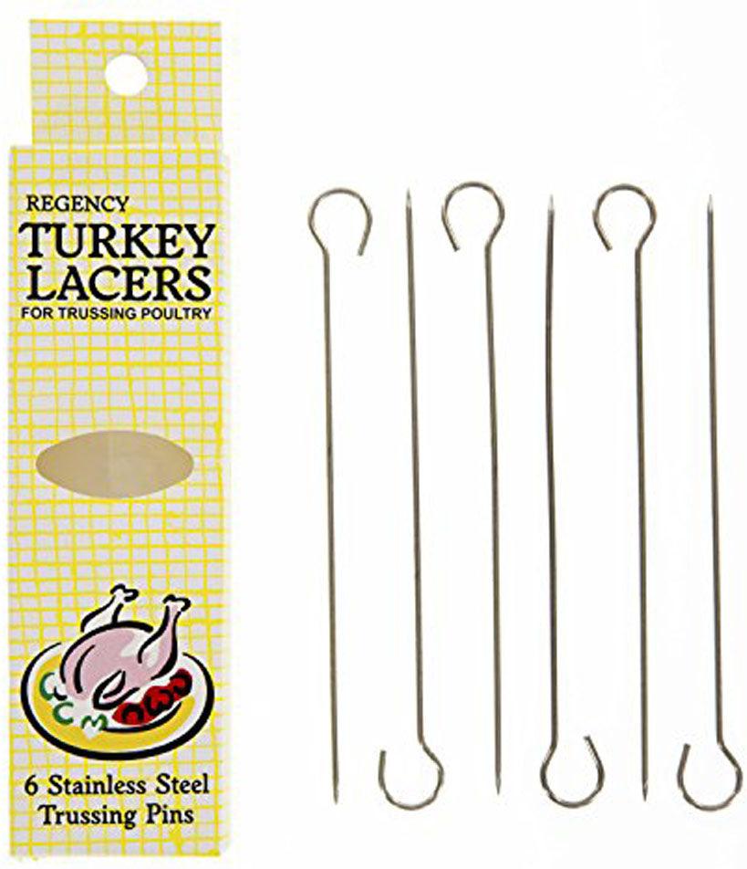 Regency Wraps - Stainless Steel Turkey Lacers, Set of 6 - RW1575-TL
