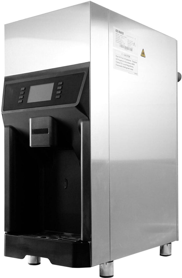 Resolute Ice Systems - 13.8" Nugget Air Cooled Water & Ice Dispenser with 220 lbs Per 24 Hours Capacity - CD1W220