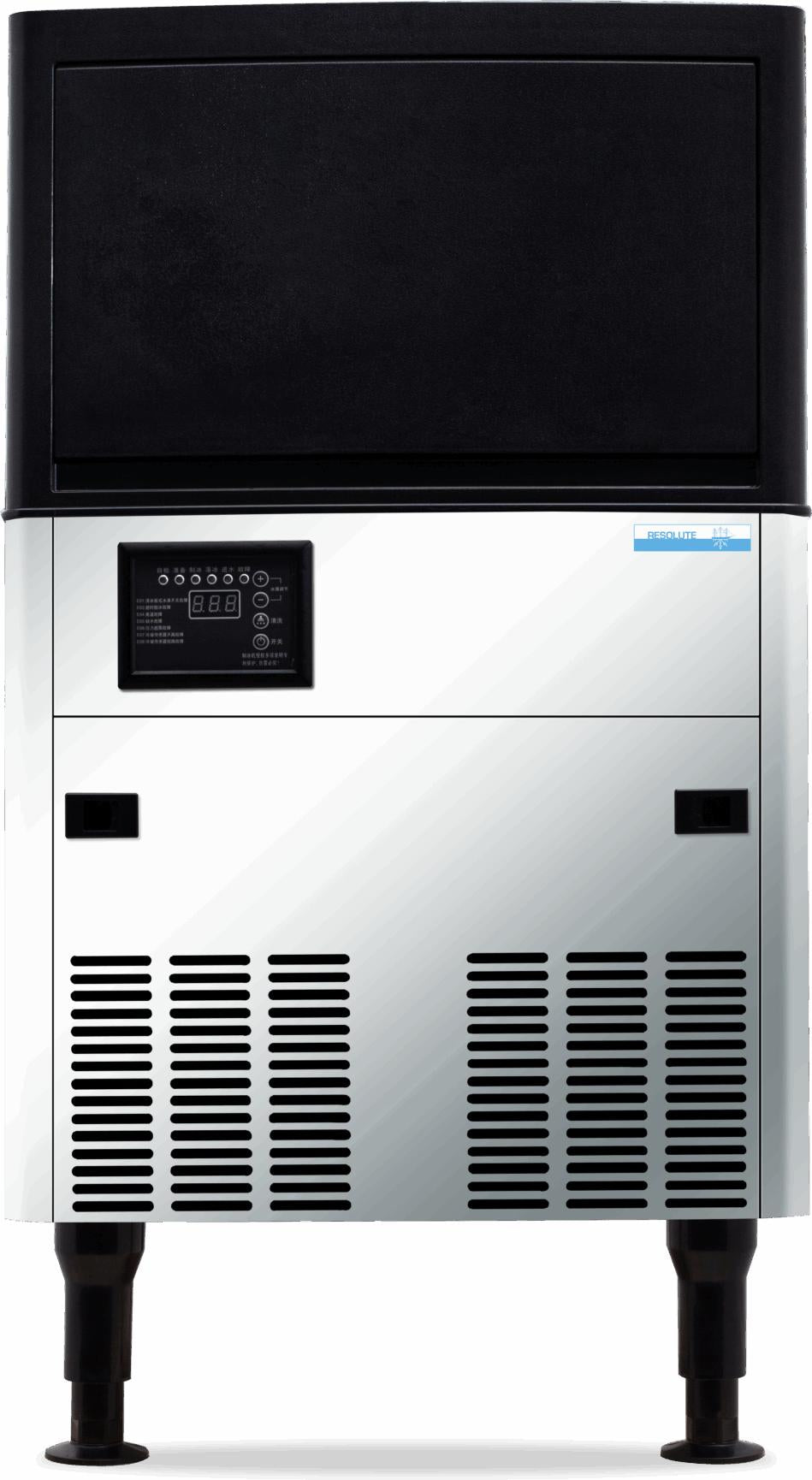 Resolute Ice Systems - 19.6" Air Cooled Ice Cube Machine with a 33 lb Storage Bin Capacity - ICB8033