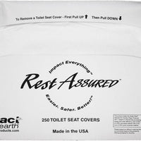Rest Assured - Impact Earth 1/2 Fold Green Seal Toilet Seat Cover, 1000/Cs - 14500291