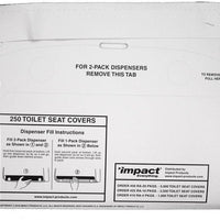 Rest Assured - Impact Earth 1/2 Fold Green Seal Toilet Seat Cover, 250/pk, 4 Pk/Cs - 14500291