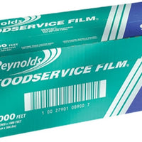 Reynolds Wrap - 12" x 1000 ft Food Service Plastic Film Wrap with Metal Serrated Cutter, 1000ft/rl - 900