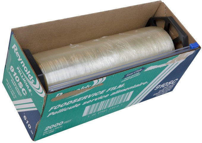 Reynolds Wrap - 12" x 2000 ft Food Service Plastic Film Wrap with Slide Cutter, 2000ft/rl - 910SC (Special Order Item)