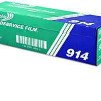 Reynolds Wrap - 18" x 2000ft Food Service Plastic Film Wrap with Metal Serrated Cutter, 2000ft/rl - 914
