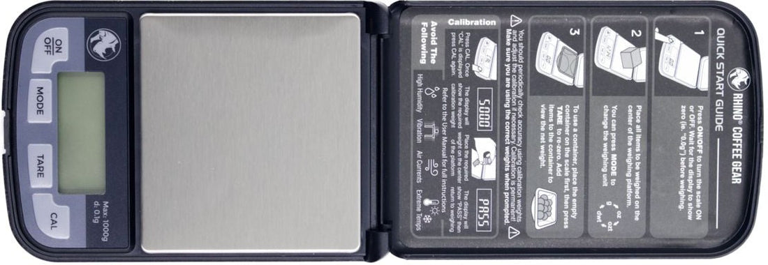 Rhino - 1 Kg Pocket Dosing Scale - RCGPOCKET1KG - Special Order Item, ETA 4-6 Weeks
