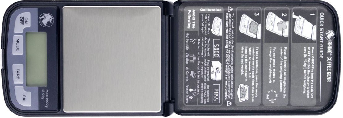 Rhino - 1 Kg Pocket Dosing Scale - RCGPOCKET1KG - Special Order Item, ETA 4-6 Weeks