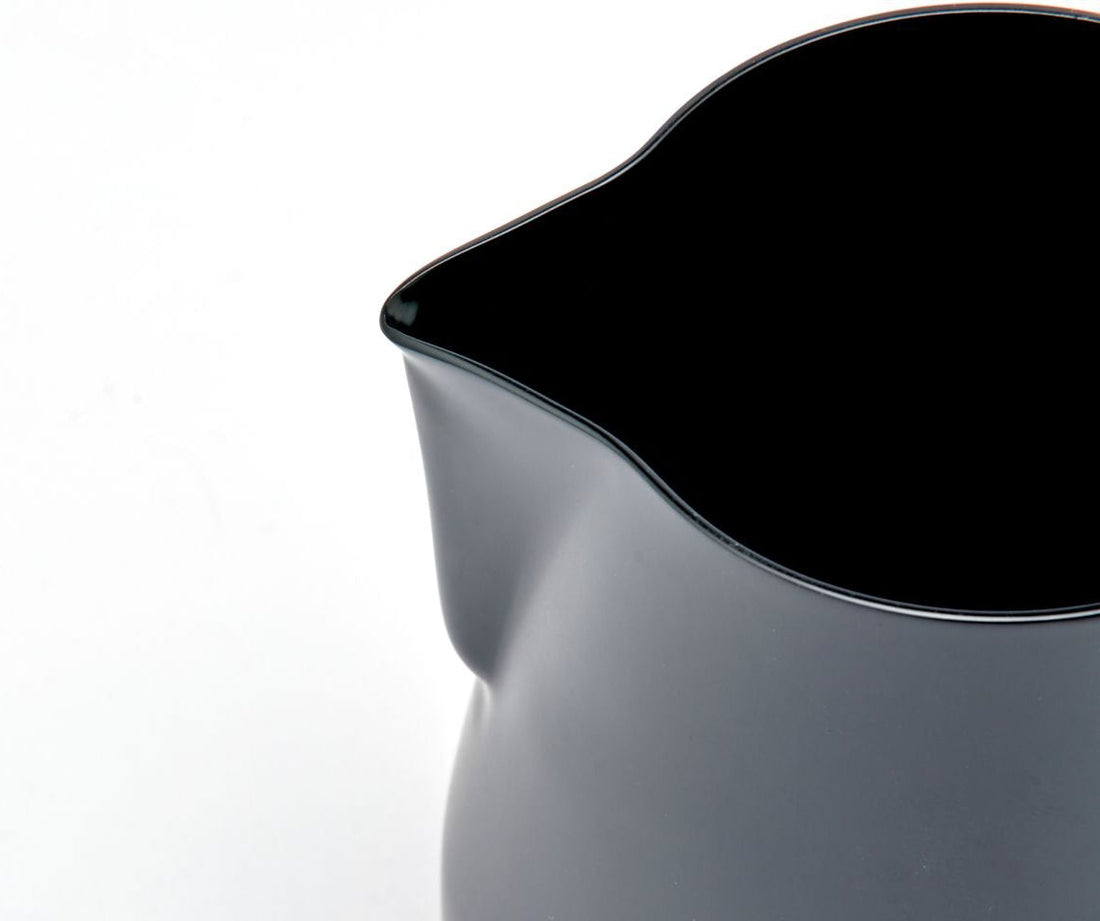 Rhino - 12 Oz (360ml) Black Stealth Milk Pitcher - RHTEF12Oz (Special Order Item)
