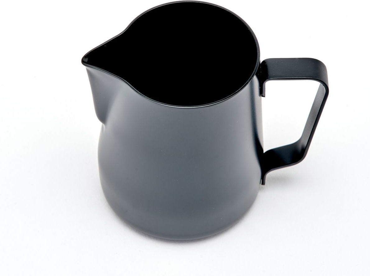 Rhino - 12 Oz (360ml) Black Stealth Milk Pitcher - RHTEF12Oz - Special Order Item, ETA 4-6 Weeks