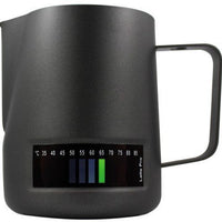 Rhino - 16 Oz Black Stainless Steel Latte Pro Milk Jug - LP480-BK - Special Order Item, ETA 4-6 Weeks