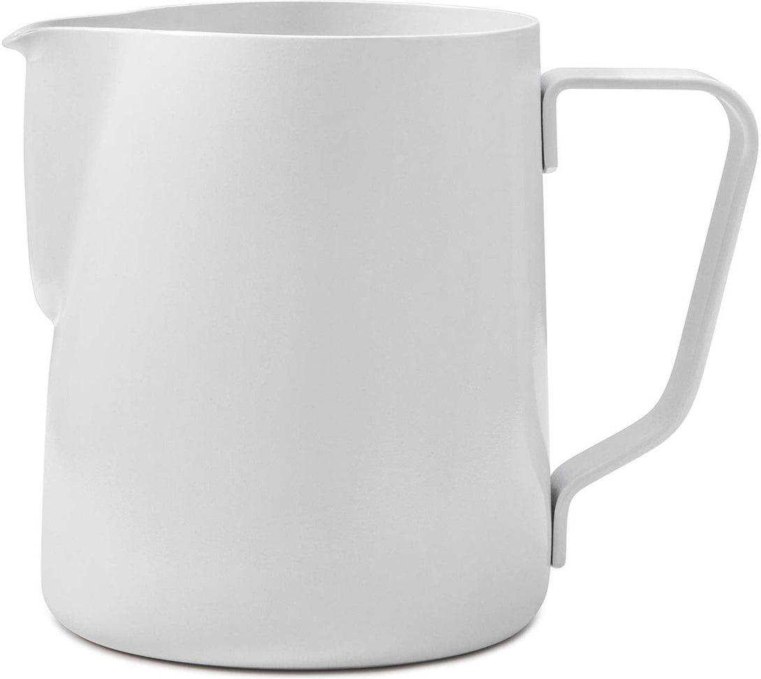 Rhino - 32 Oz (950ml) White Stealth Milk Pitcher - RHWH32OZ - Special Order Item, ETA 4-6 Weeks