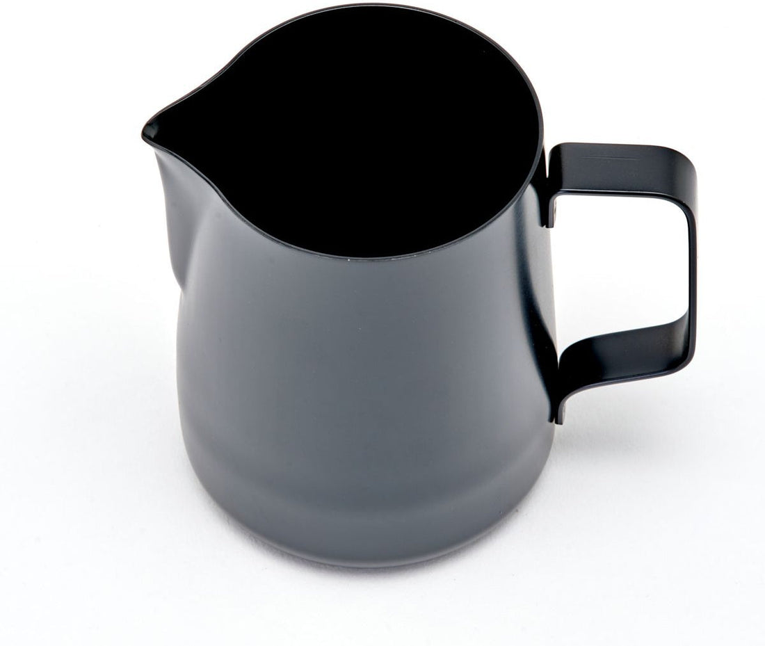 Rhino - 32 Oz Black (950ml) Stealth Milk Pitcher - RHTEF32OZ (Special Order Item)