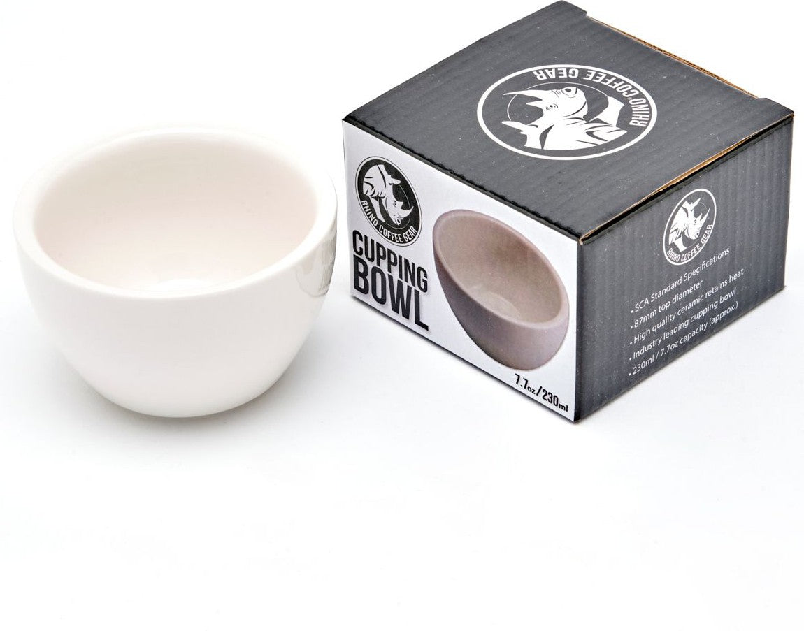 Rhino - 7.43 Oz White Cupping Bowl - RWCUPWH - Special Order Item, ETA 4-6 Weeks